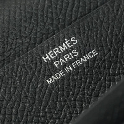 エルメス HERMES ベアンスフレ ベアン スフレ 財布 長財布 ロングウォレット エプソン ノワール Noir ブラック Black 黒 シルバー金具 ヴォーエプソン