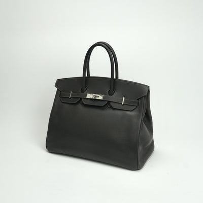 エルメス HERMES バーキン35 バーキン 35 バッグ トートバッグ エプソン グラファイト Graphite グレー Gray シルバー金具 ヴォーエプソン ハンドバッグ