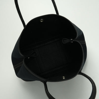 エルメス HERMES ガーデンパーティTPM ガーデンパーティ TPM ガーデンパーティ30 ガーデンパーティー バッグ トートバッグ トワルオフィシエ ネゴンダ ノワール Noir ブラック 黒 シルバー金具 ハンドバッグ
