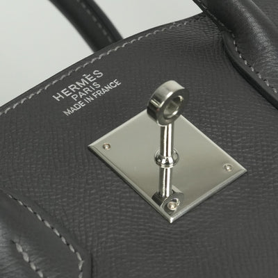 エルメス HERMES バーキン35 バーキン 35 バッグ トートバッグ エプソン グラファイト Graphite グレー Gray シルバー金具 ヴォーエプソン ハンドバッグ