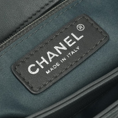 シャネル CHANEL マトラッセ バッグ ショルダーバッグ ラムスキン グレー Gray シルバー金具 チェーンショルダーバッグ ココマーク ターンロック シングルフラップ Sフラップ ダブルチェーン Wチェーン
