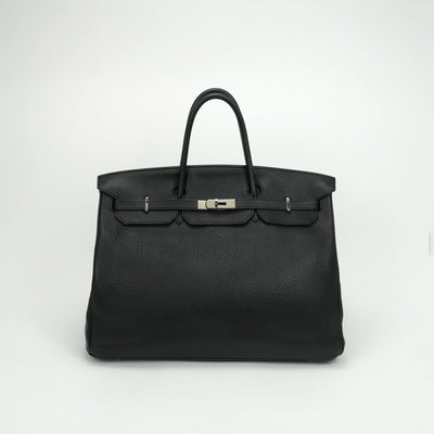 エルメス HERMES バーキン40 バーキン 40 バッグ トートバッグ トリヨンクレマンス ノワール Noir ブラック Black 黒 シルバー金具 ハンドバッグ