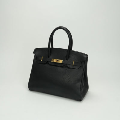 エルメス HERMES バーキン30 バーキン 30 バッグ トートバッグ アルデンヌ ノワール Noir ブラック Black 黒 ゴールド金具 ハンドバッグ