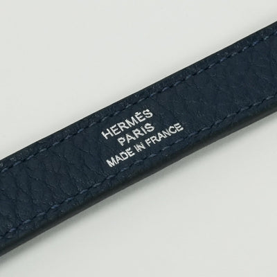 エルメス HERMES ショルダーストラップ ショルダー ストラップ その他 トゴ ブルーオブスキュール Bleu Obscur ネイビー Navy ブルー Blue 紺 青 シルバー金具
