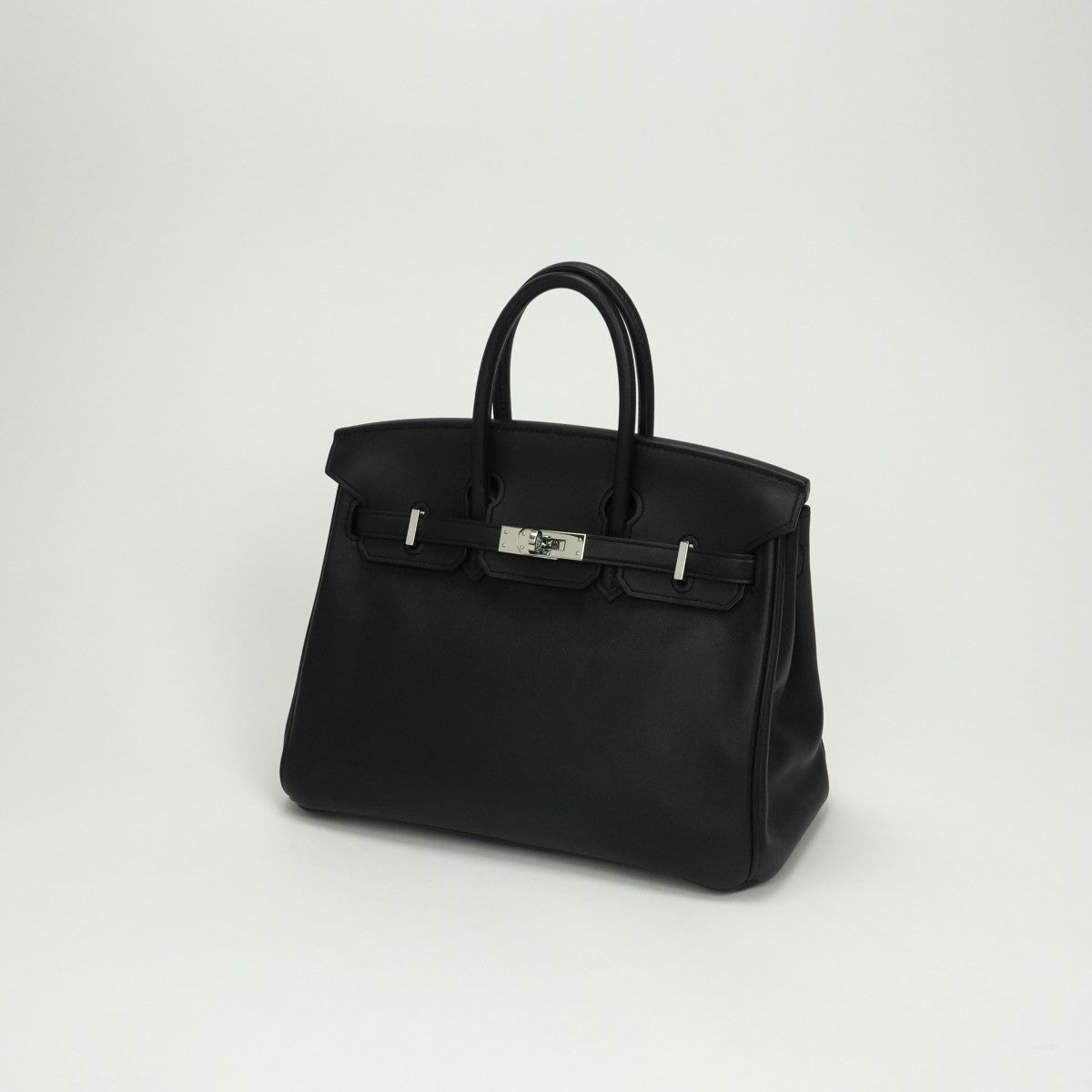 エルメス HERMES バーキン25 バーキン 25 バッグ トートバッグ スイフト ノワール Noir ブラック Black 黒 シルバー金具 ヴォースイフト ハンドバッグ