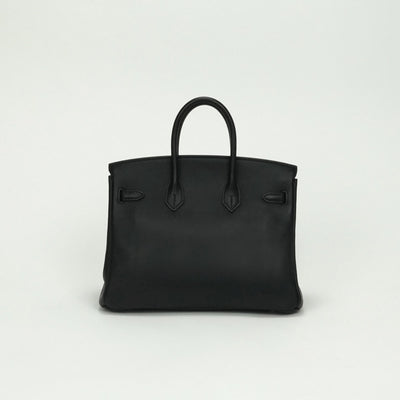 エルメス HERMES バーキン25 バーキン 25 バッグ トートバッグ スイフト ノワール Noir ブラック Black 黒 シルバー金具 ヴォースイフト ハンドバッグ
