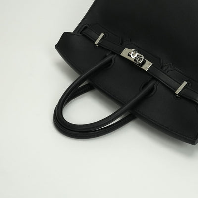 エルメス HERMES バーキン25 バーキン 25 バッグ トートバッグ スイフト ノワール Noir ブラック Black 黒 シルバー金具 ヴォースイフト ハンドバッグ
