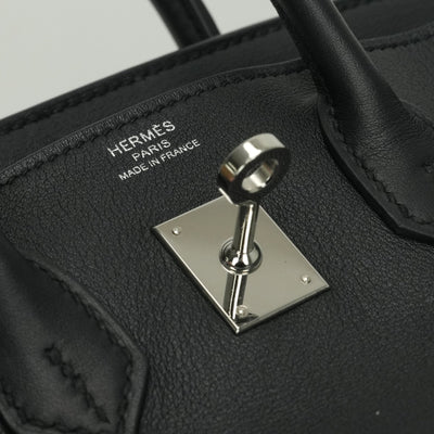 エルメス HERMES バーキン25 バーキン 25 バッグ トートバッグ スイフト ノワール Noir ブラック Black 黒 シルバー金具 ヴォースイフト ハンドバッグ