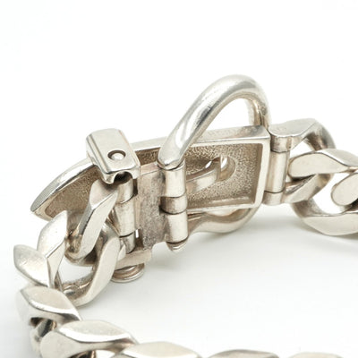 エルメス HERMES ブックルセリエ ブレスレット バングル カフ 925 銀