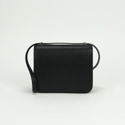 エルメス HERMES コンスタンス3 ミニ18 コンスタンス 3 ミニ 18 バッグ ショルダーバッグ シェーブルコロマンデル ノワール Noir ブラック Black 黒 シルバー金具 シェブルミゾル