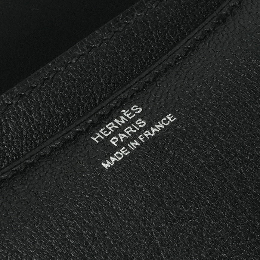 エルメス HERMES コンスタンス3 ミニ18 コンスタンス 3 ミニ 18 バッグ ショルダーバッグ シェーブルコロマンデル ノワール Noir ブラック Black 黒 シルバー金具 シェブルミゾル