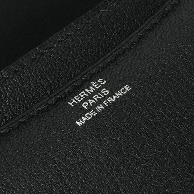 エルメス HERMES コンスタンス3 ミニ18 コンスタンス 3 ミニ 18 バッグ ショルダーバッグ シェーブルコロマンデル ノワール Noir ブラック Black 黒 シルバー金具 シェブルミゾル