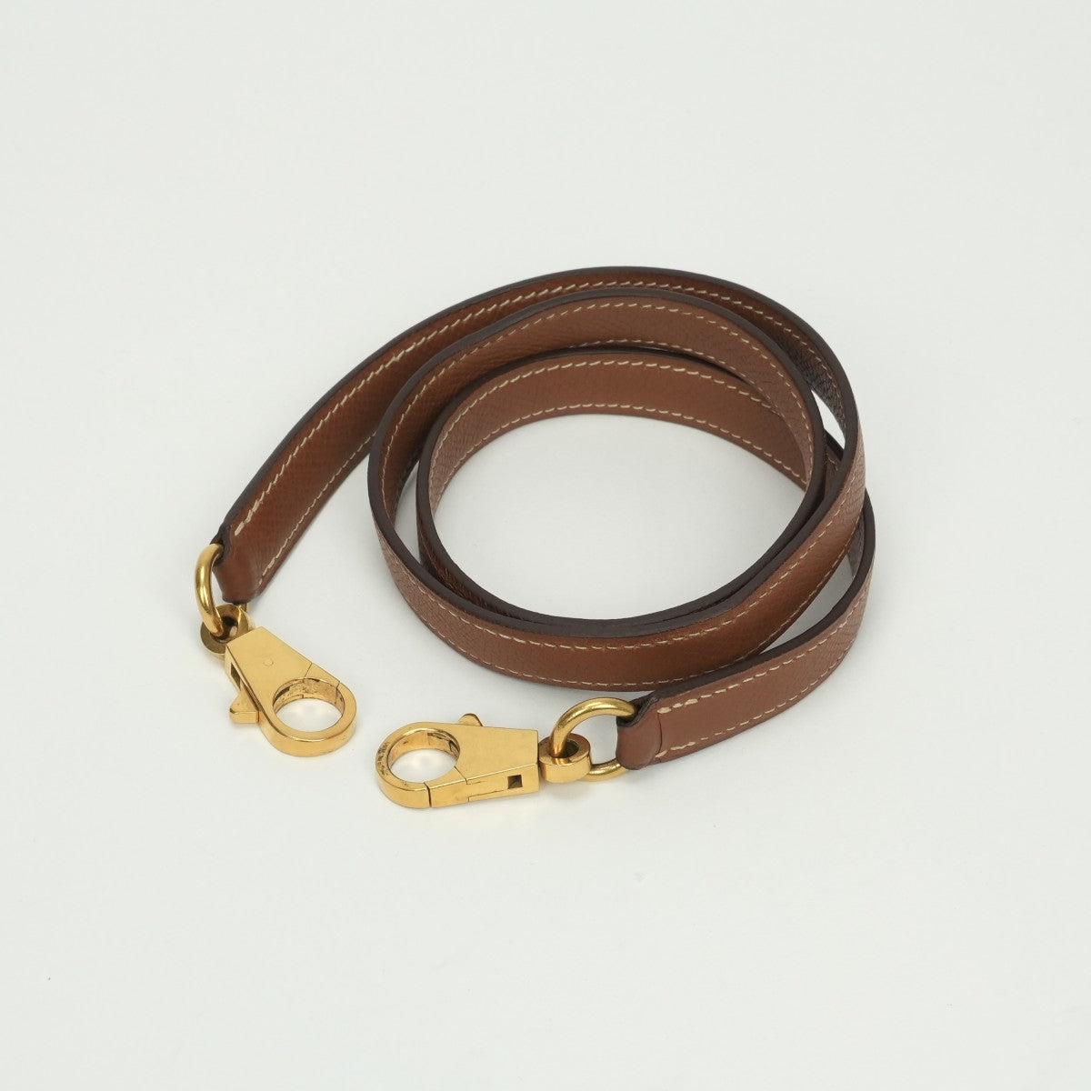 エルメス HERMES ショルダーストラップ ショルダー ストラップ その他 クシュベル ゴールド Gold ブラウン Brown ゴールド金具 バッグストラップ ケリーストラップ