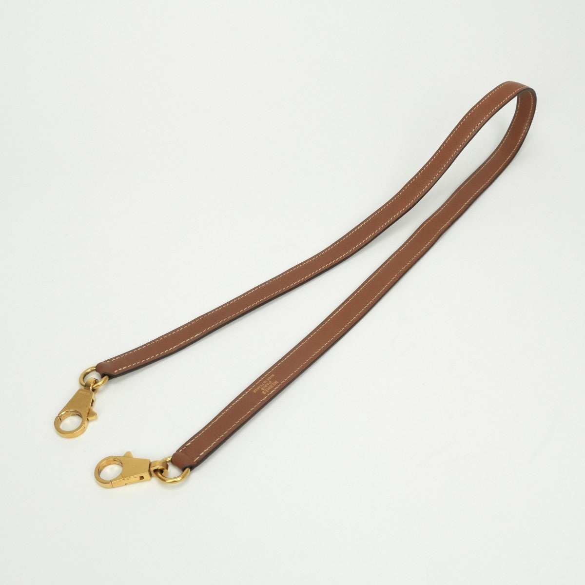 エルメス HERMES ショルダーストラップ ショルダー ストラップ その他 クシュベル ゴールド Gold ブラウン Brown ゴールド金具 バッグストラップ ケリーストラップ