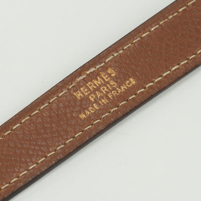 エルメス HERMES ショルダーストラップ ショルダー ストラップ その他 クシュベル ゴールド Gold ブラウン Brown ゴールド金具 バッグストラップ ケリーストラップ