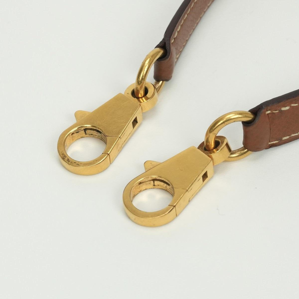 エルメス HERMES ショルダーストラップ ショルダー ストラップ その他 クシュベル ゴールド Gold ブラウン Brown ゴールド金具 バッグストラップ ケリーストラップ