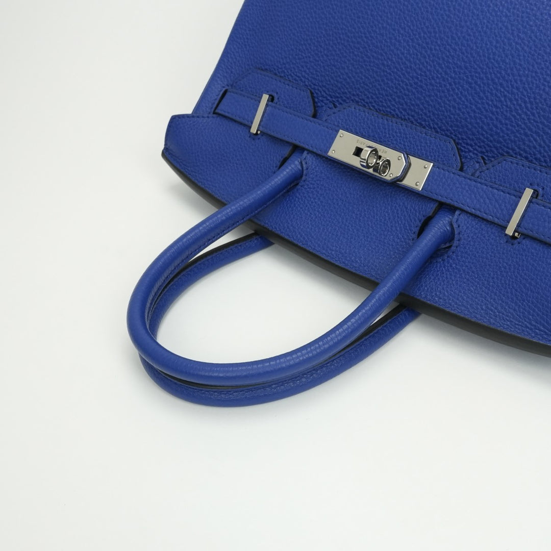 エルメス HERMES バーキン30 バーキン 30 バッグ トートバッグ トゴ ブルーエレクトリック ブルー 青 シルバー金具 ハンドバッグ エルメス HERMES バーキン30 バーキン 30 バッグ トートバッグ トゴ