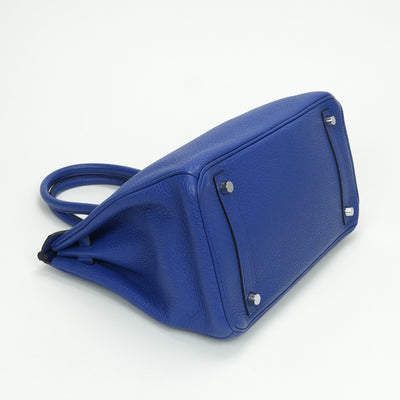 エルメス HERMES バーキン30 バーキン 30 バッグ トートバッグ トゴ ブルーエレクトリック ブルー 青 シルバー金具 ハンドバッグ