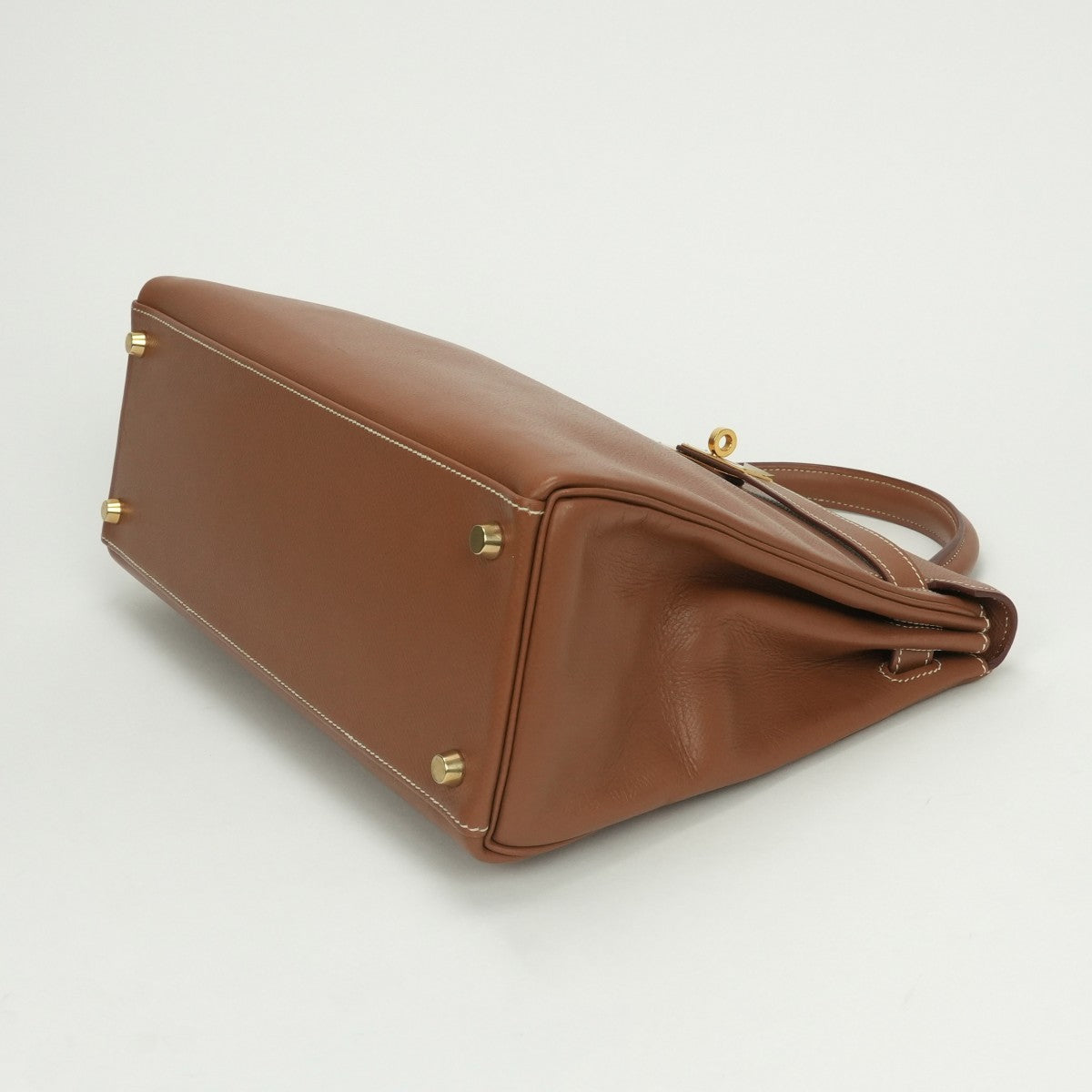 エルメス HERMES ケリー32 ケリー 32 バッグ トートバッグ ショルダーバッグ クシュベル ゴールド Gold ブラウン Brown 茶 ゴールド金具 ハンドバッグ V字金具 新型金具 KELLY