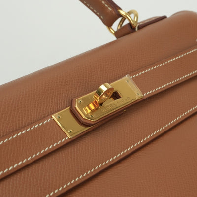 エルメス HERMES ケリー32 ケリー 32 バッグ トートバッグ ショルダーバッグ クシュベル ゴールド Gold ブラウン Brown 茶 ゴールド金具 ハンドバッグ V字金具 新型金具 KELLY