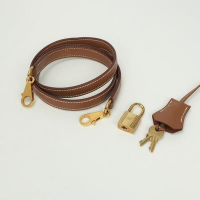 エルメス HERMES ケリー32 ケリー 32 バッグ トートバッグ ショルダーバッグ クシュベル ゴールド Gold ブラウン Brown 茶 ゴールド金具 ハンドバッグ V字金具 新型金具 KELLY