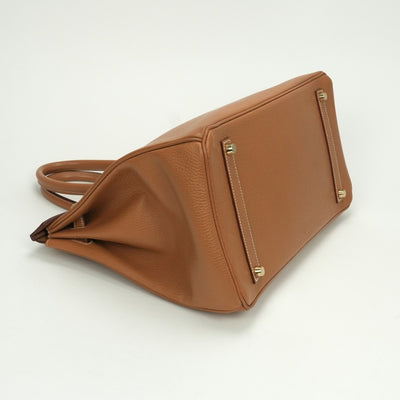 エルメス HERMES バーキン35 バーキン 35 バッグ トートバッグ アルデンヌ ゴールド Gold ブラウン Brown 茶 ゴールド金具 ハンドバッグ