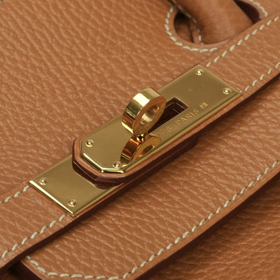 エルメス HERMES バーキン35 バーキン 35 バッグ トートバッグ アルデンヌ ゴールド Gold ブラウン Brown 茶 ゴールド金具 ハンドバッグ