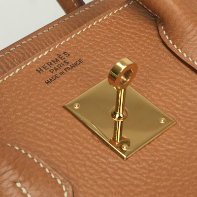 エルメス HERMES バーキン35 バーキン 35 バッグ トートバッグ アルデンヌ ゴールド Gold ブラウン Brown 茶 ゴールド金具 ハンドバッグ