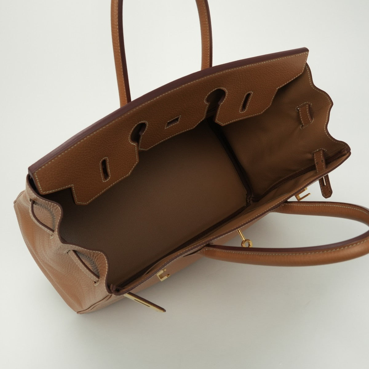 エルメス HERMES バーキン35 バーキン 35 バッグ トートバッグ アルデンヌ ゴールド Gold ブラウン Brown 茶 ゴールド金具 ハンドバッグ