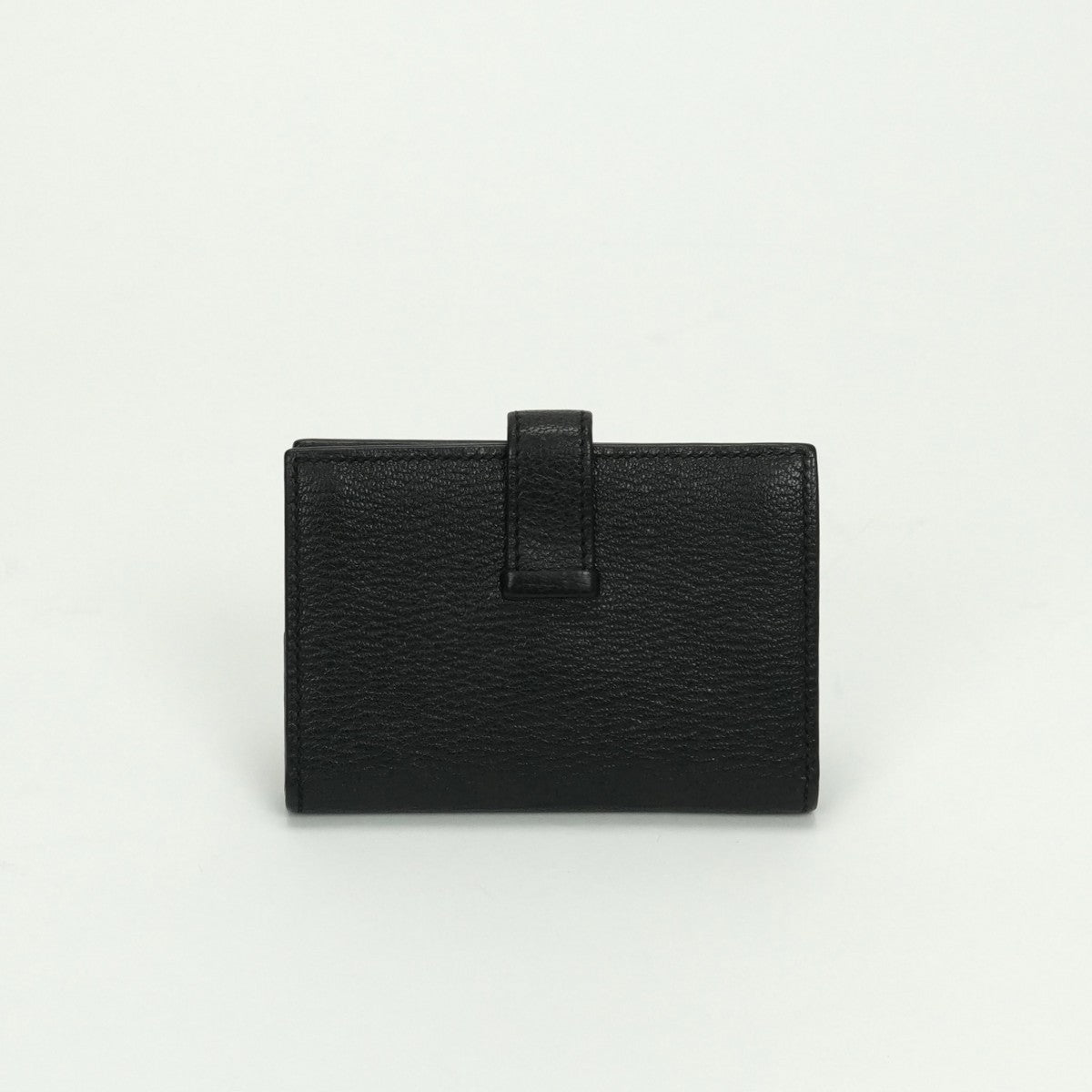 エルメス HERMES ベアンミニ ベアン ミニ 小銭入れ付き カードケース カード入れ パスケース シェーブル シェブルミゾル ノワール Noir ブラック Black 黒 ゴールド金具 コンパクト財布 ミニ財布