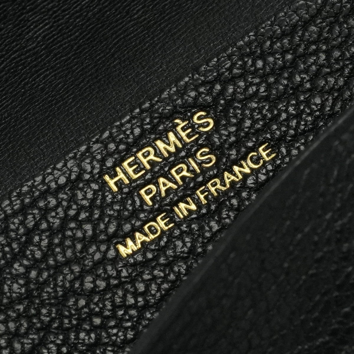 エルメス HERMES ベアンミニ ベアン ミニ 小銭入れ付き カードケース カード入れ パスケース シェーブル シェブルミゾル ノワール Noir ブラック Black 黒 ゴールド金具 コンパクト財布 ミニ財布