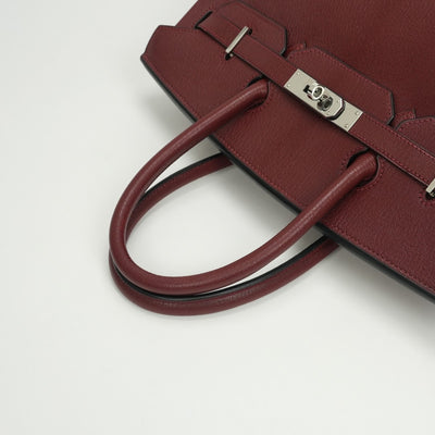 エルメス HERMES バーキン35 バーキン 35 シェーブル シェブルミゾル シェーブルコロマンデル バッグ トートバッグ コロマンデル ルージュアッシュ　Rouge H レッド 赤 シルバー金具 ハンドバッグ