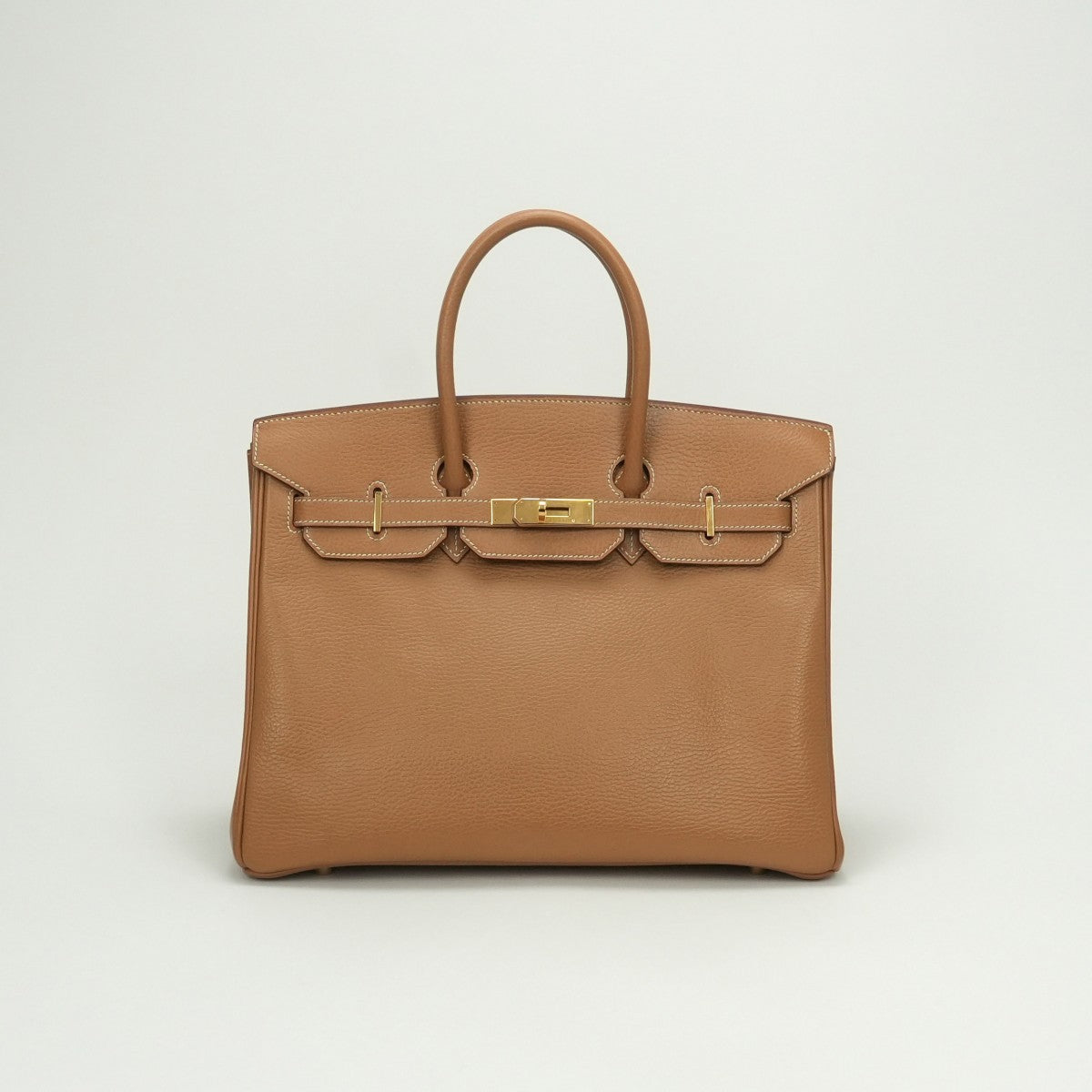 エルメス HERMES バーキン35 バーキン 35 バッグ トートバッグ アルデンヌ ナチュラル Natural ブラウン Brown 茶 ゴールド金具 ハンドバッグ