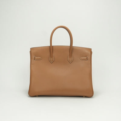 エルメス HERMES バーキン35 バーキン 35 バッグ トートバッグ アルデンヌ ナチュラル Natural ブラウン Brown 茶 ゴールド金具 ハンドバッグ