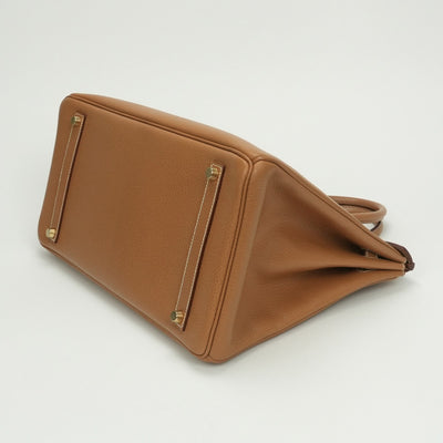 エルメス HERMES バーキン35 バーキン 35 バッグ トートバッグ アルデンヌ ナチュラル Natural ブラウン Brown 茶 ゴールド金具 ハンドバッグ