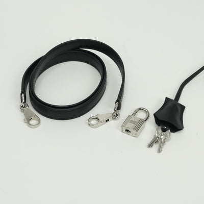 エルメス HERMES ケリー32 ケリー 32 バッグ トートバッグ ショルダーバッグ ボックスカーフ ノワール　noir ブラック Black 黒 シルバー金具 ハンドバッグ 内縫い V字金具 2Way