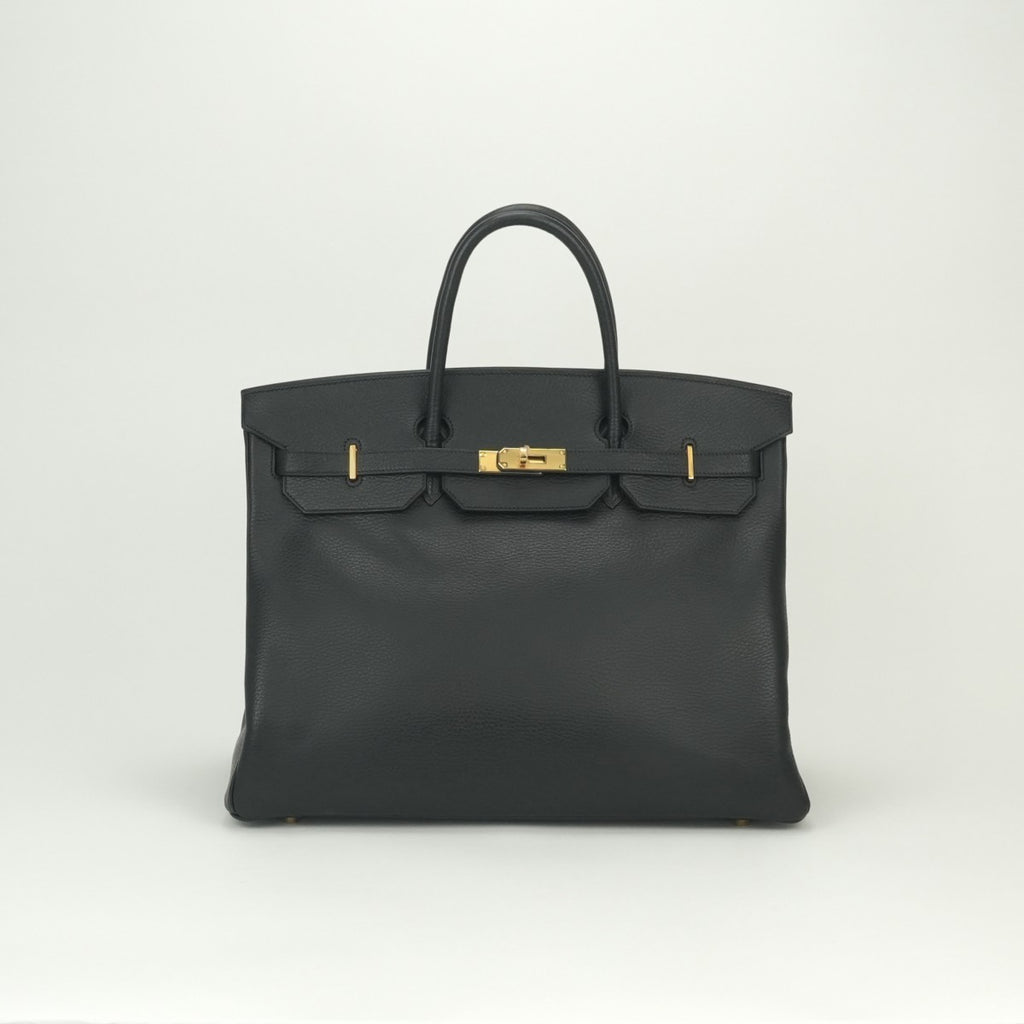 HERMES HERMES Birkin 40 Birkin 40 Bag Tote Bag Ardennes Noir Noir
