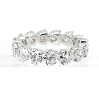 ハリーウィンストン HARRY WINSTON ハートシェイプ・プロングセット・リング ハートシェイプ・プロングセット・リング クラシック・ダイヤモンド・バンドリング リング 指輪 Pt950 シルバー フルエタニティリング プラチナ ダイヤモンド