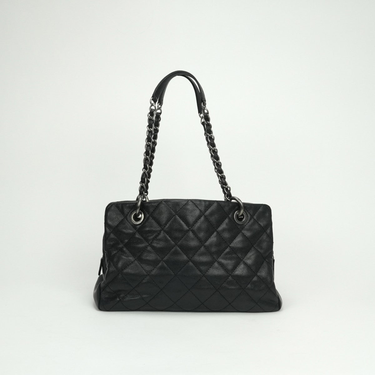 シャネル CHANEL マトラッセ バッグ トートバッグ ショルダーバッグ キャビアスキン ブラック black 黒 シルバー金具（ガンメタリック） ココマーク チェーンショルダーバッグ