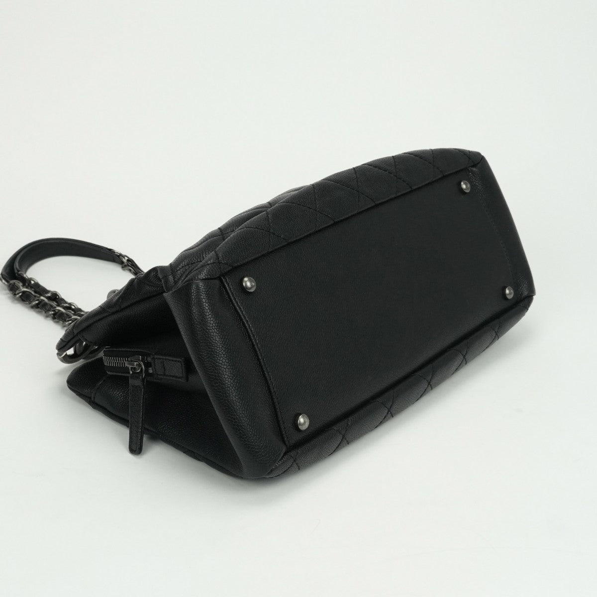 シャネル CHANEL マトラッセ バッグ トートバッグ ショルダーバッグ キャビアスキン ブラック black 黒 シルバー金具（ガンメタリック） ココマーク チェーンショルダーバッグ