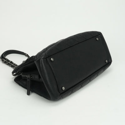 シャネル CHANEL マトラッセ バッグ トートバッグ ショルダーバッグ キャビアスキン ブラック black 黒 シルバー金具（ガンメタリック） ココマーク チェーンショルダーバッグ
