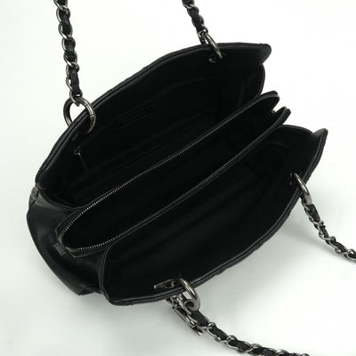 シャネル CHANEL マトラッセ バッグ トートバッグ ショルダーバッグ キャビアスキン ブラック black 黒 シルバー金具（ガンメタリック） ココマーク チェーンショルダーバッグ