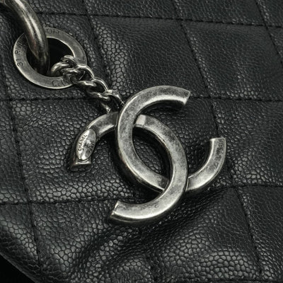 シャネル CHANEL マトラッセ バッグ トートバッグ ショルダーバッグ キャビアスキン ブラック black 黒 シルバー金具（ガンメタリック） ココマーク チェーンショルダーバッグ