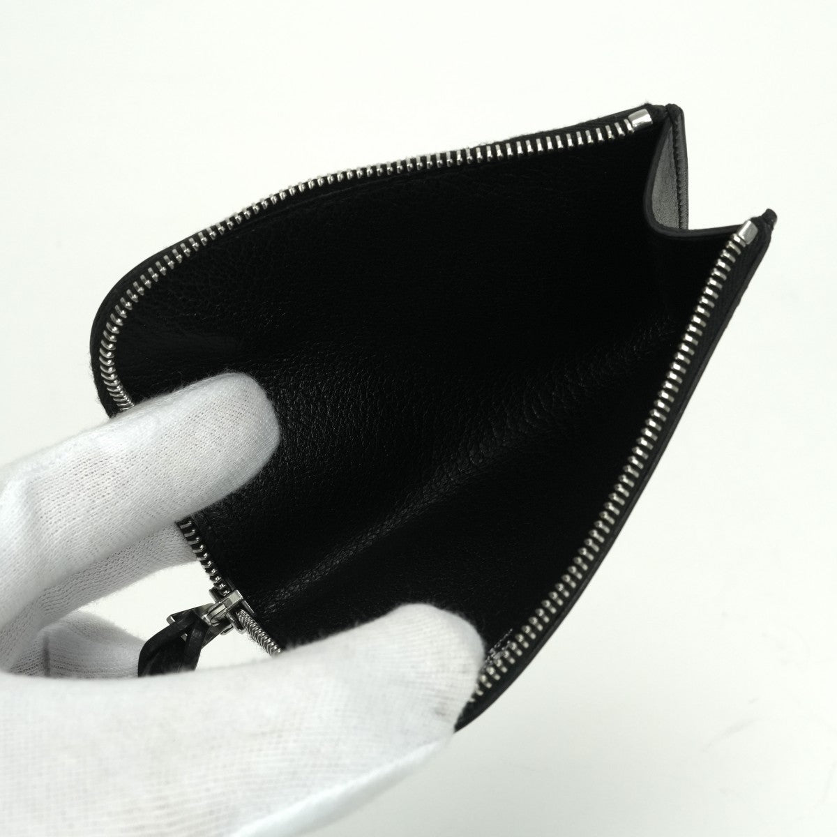 エルメス HERMES リミックス 財布 コインケース 小銭入れ バレニア シェーブル ノワール noir ブラック Black 黒 シルバー金具