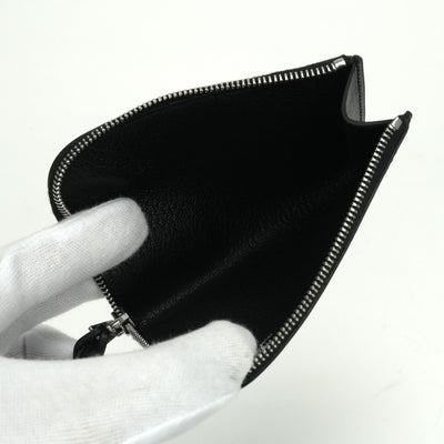 エルメス HERMES リミックス 財布 コインケース 小銭入れ バレニア シェーブル ノワール noir ブラック Black 黒 シルバー金具