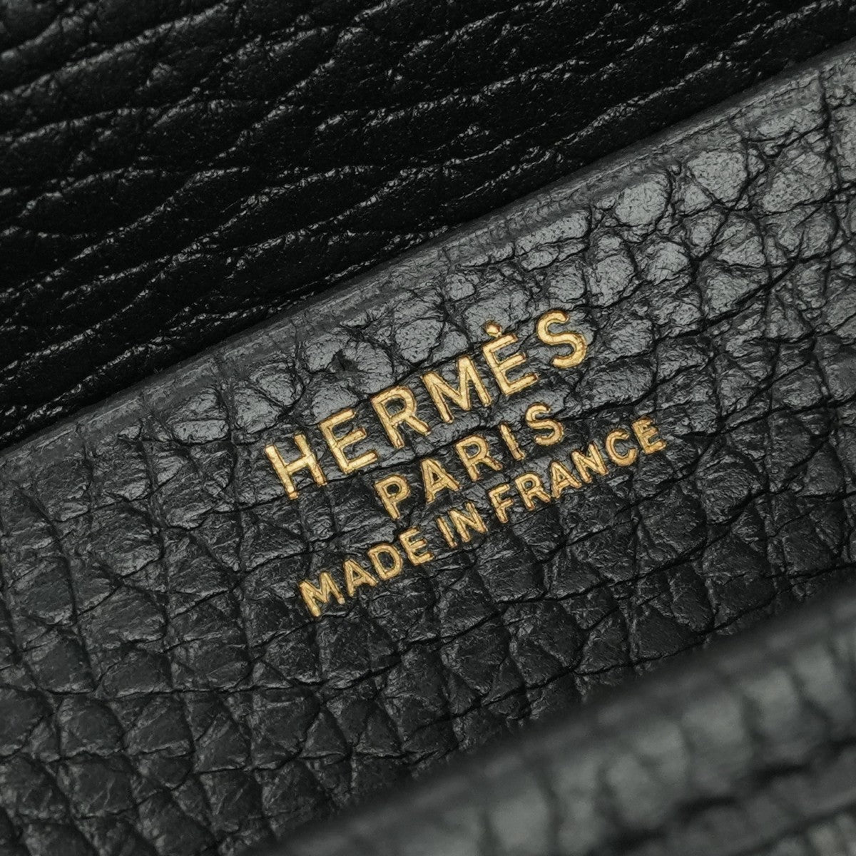 エルメス HERMES バンドゴルフ バッグ ショルダーバッグ アルデンヌ ノワール Noir ブラック Black 黒 ゴールド金具