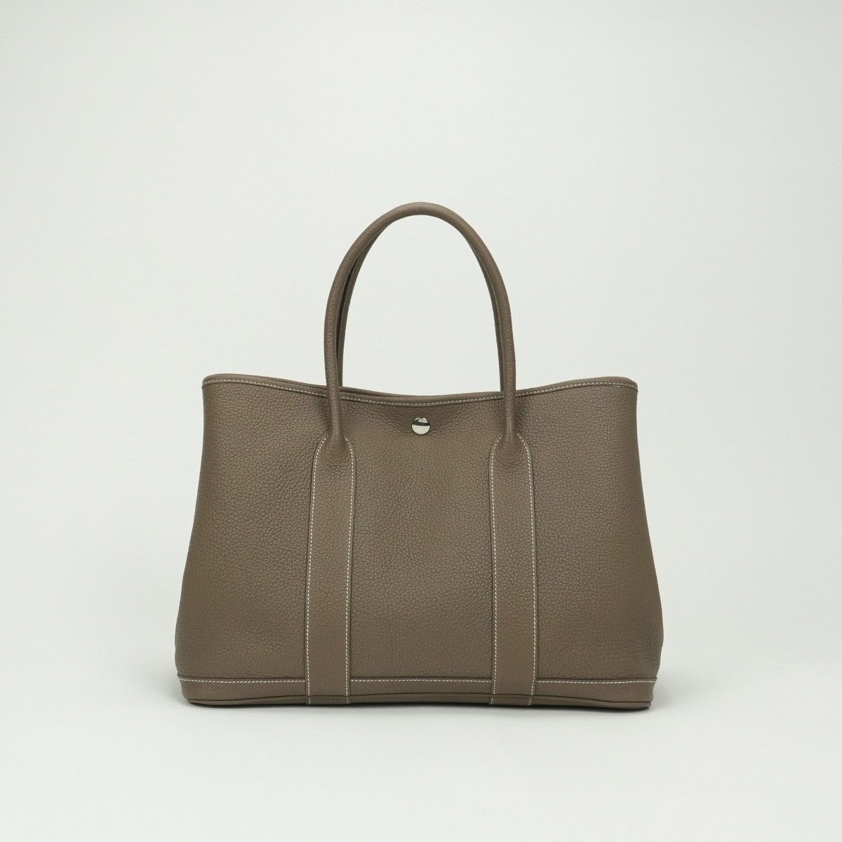 エルメス HERMES ガーデンパーティPM ガーデンパーティ PM バッグ トートバッグ ネゴンダ エトゥープ Etoupe グレー Gray シルバー金具 ハンドバッグ