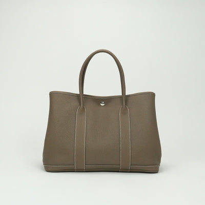エルメス HERMES ガーデンパーティPM ガーデンパーティ PM バッグ トートバッグ ネゴンダ エトゥープ Etoupe グレー Gray シルバー金具 ハンドバッグ
