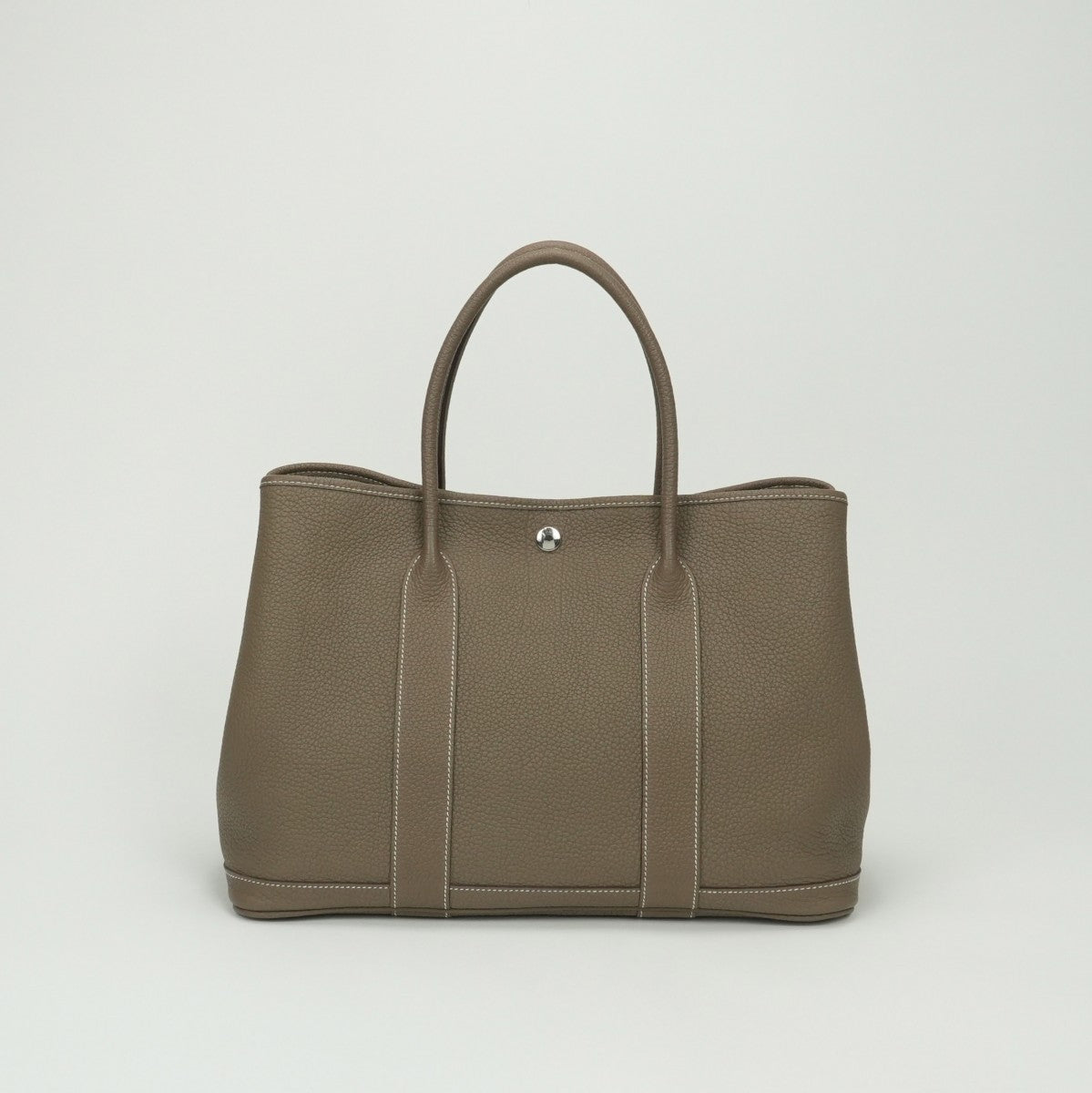 エルメス HERMES ガーデンパーティPM ガーデンパーティ PM バッグ トートバッグ ネゴンダ エトゥープ Etoupe グレー Gray シルバー金具 ハンドバッグ