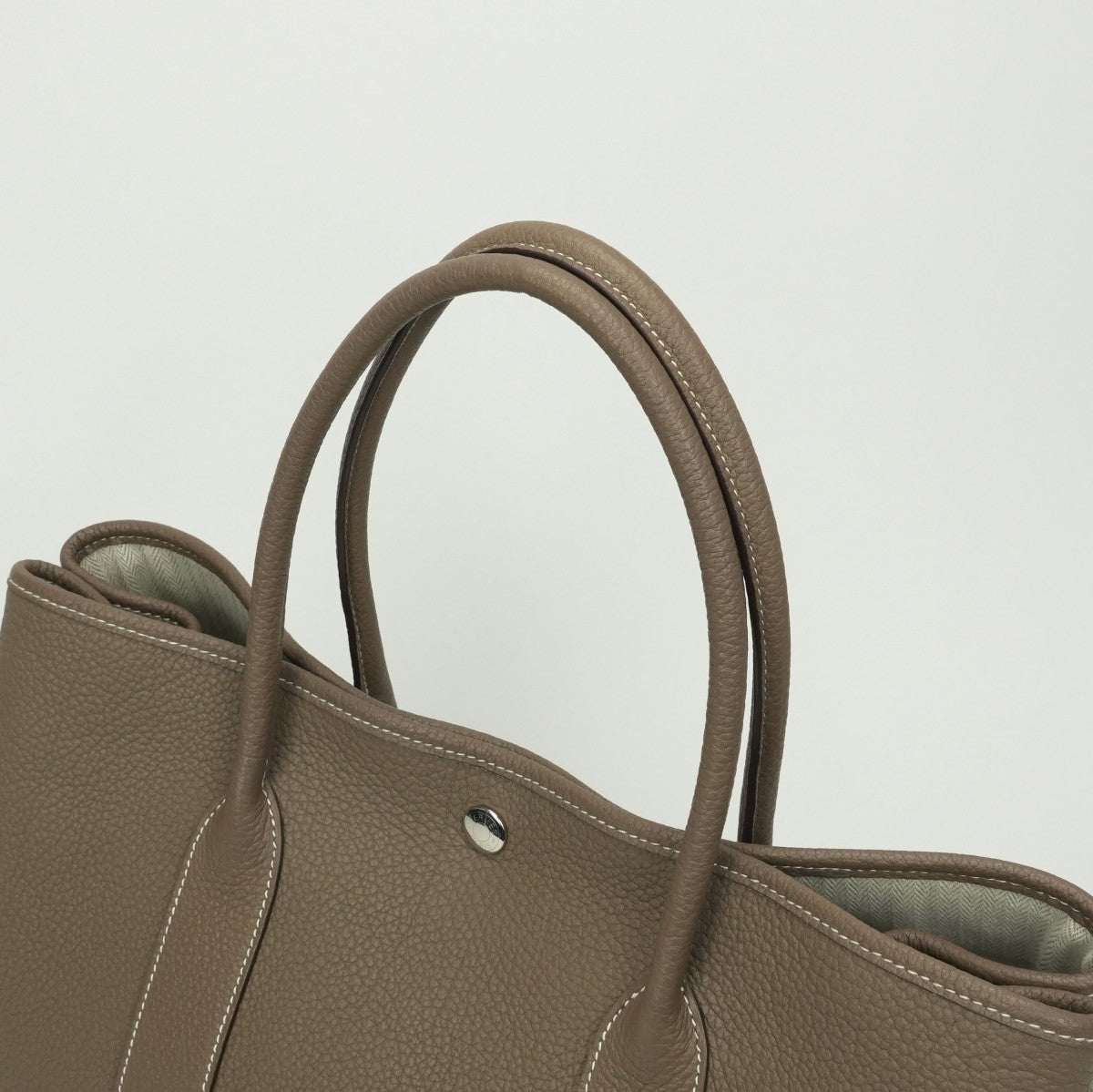 エルメス HERMES ガーデンパーティPM ガーデンパーティ PM バッグ トートバッグ ネゴンダ エトゥープ Etoupe グレー Gray シルバー金具 ハンドバッグ